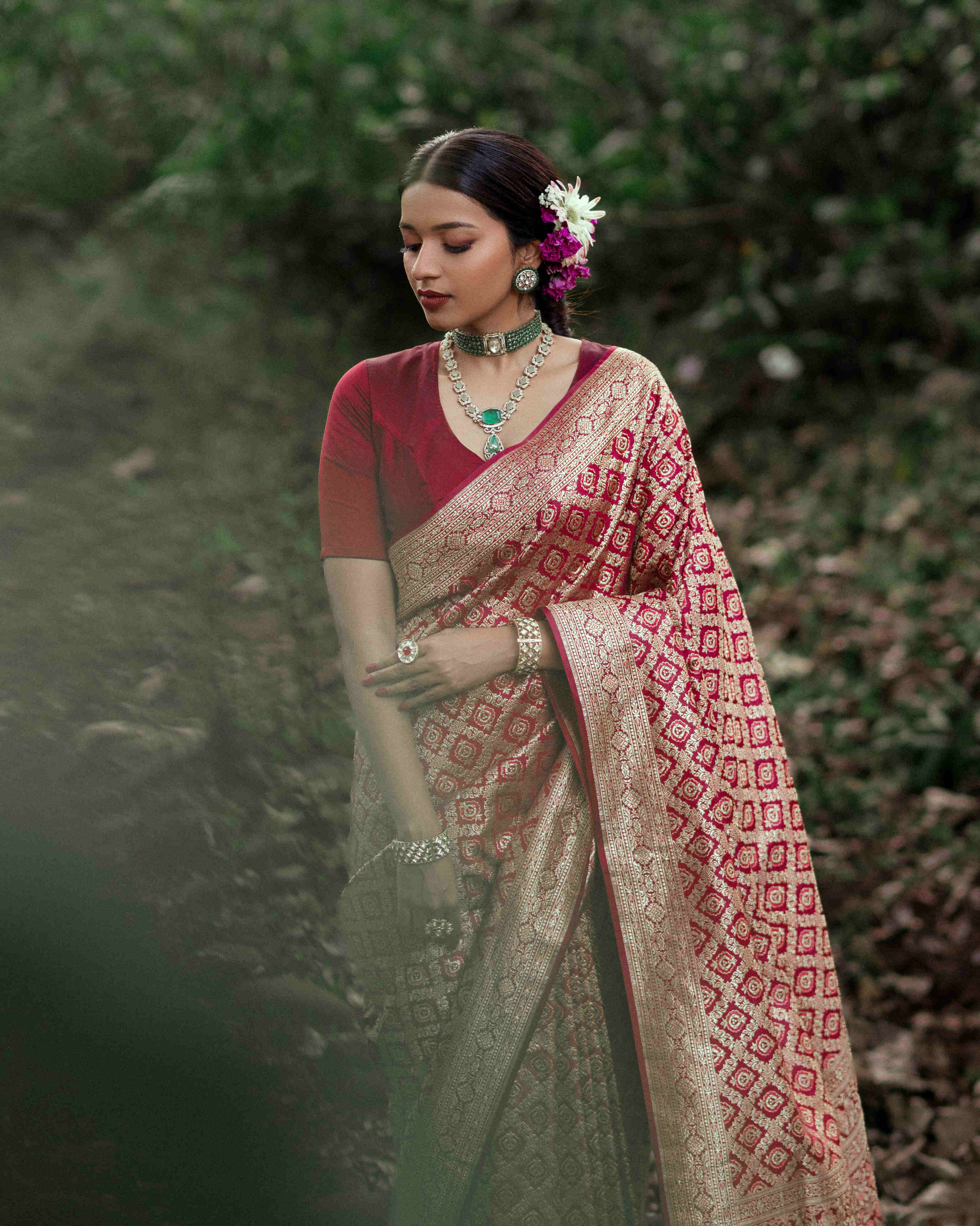 BANARASI SEMI KATAN SAREE