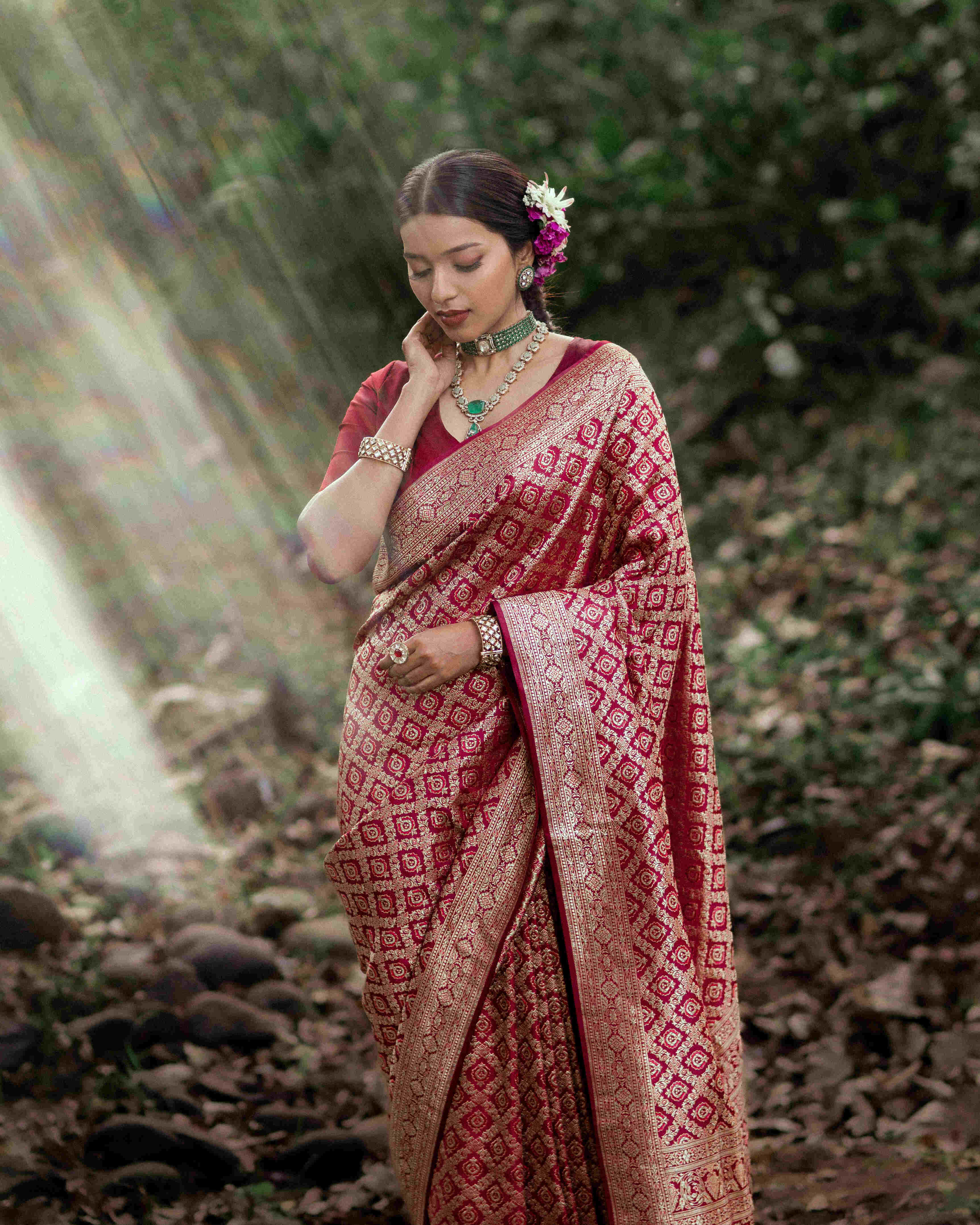 BANARASI SEMI KATAN SAREE