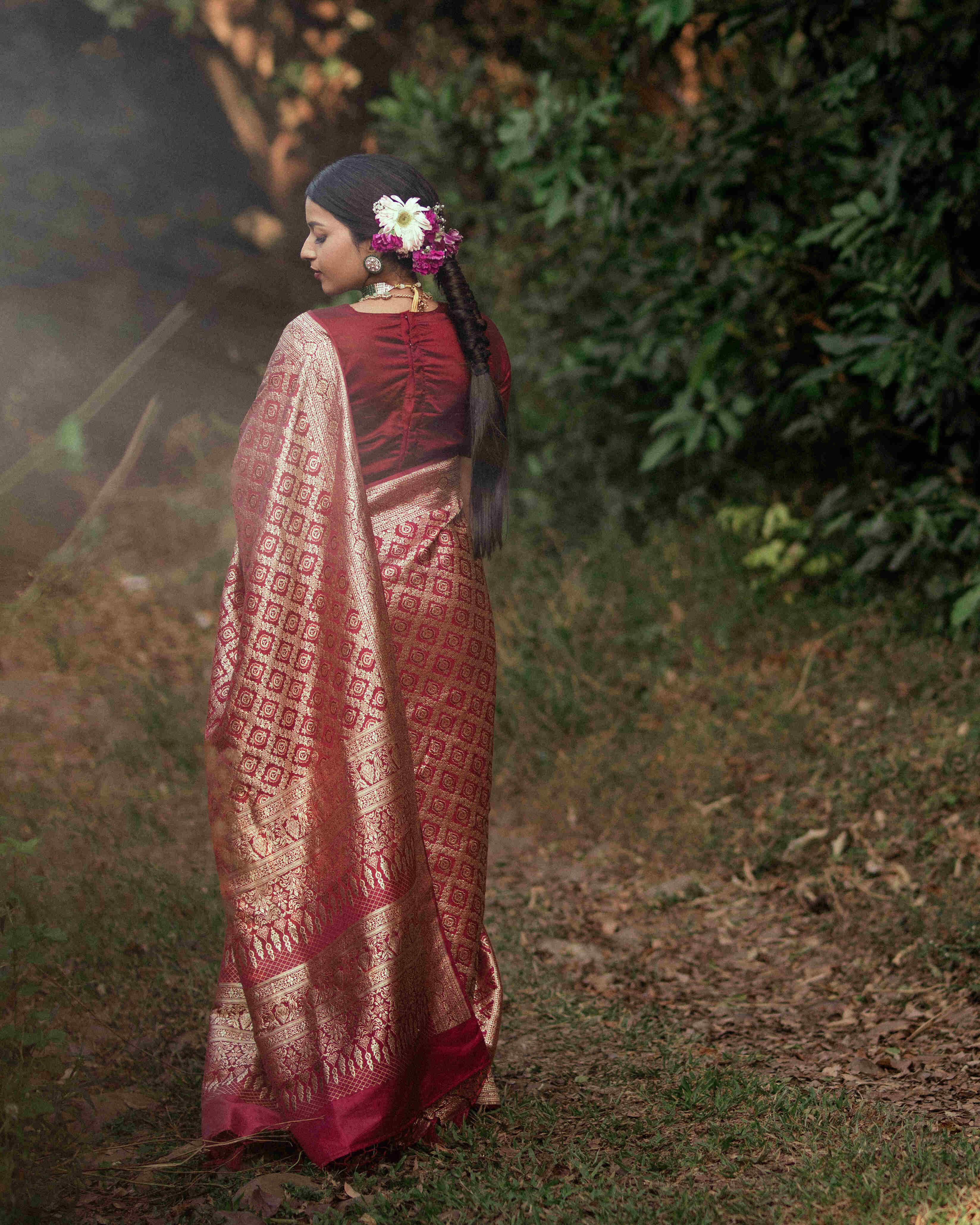 BANARASI SEMI KATAN SAREE