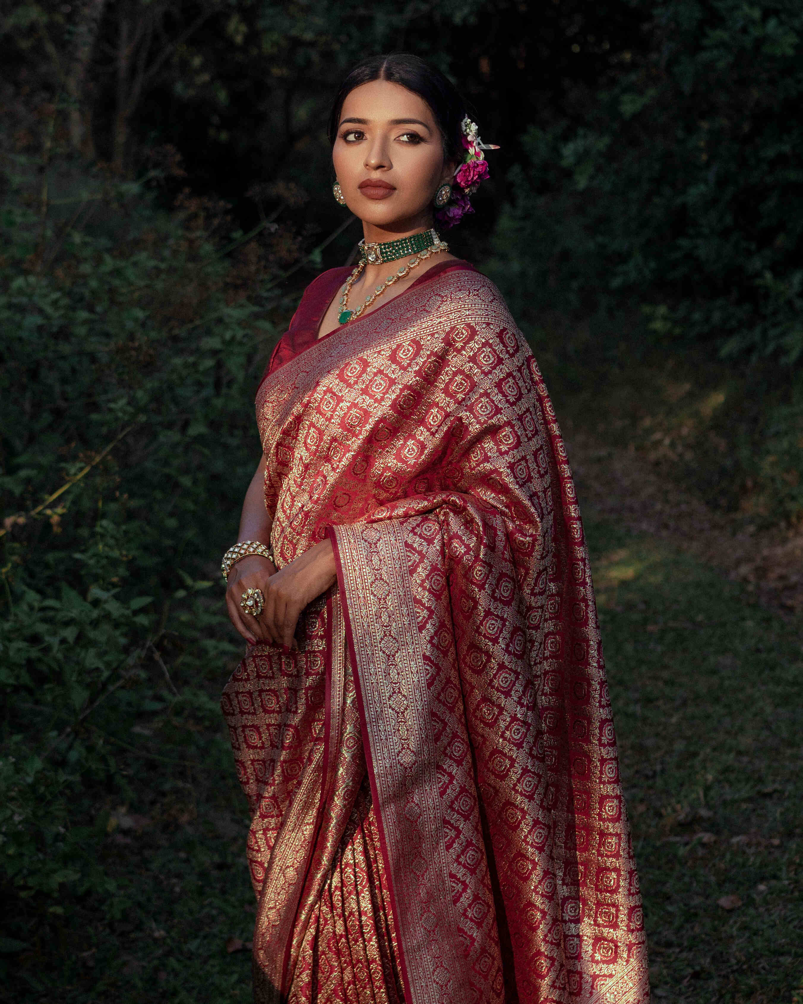 BANARASI SEMI KATAN SAREE