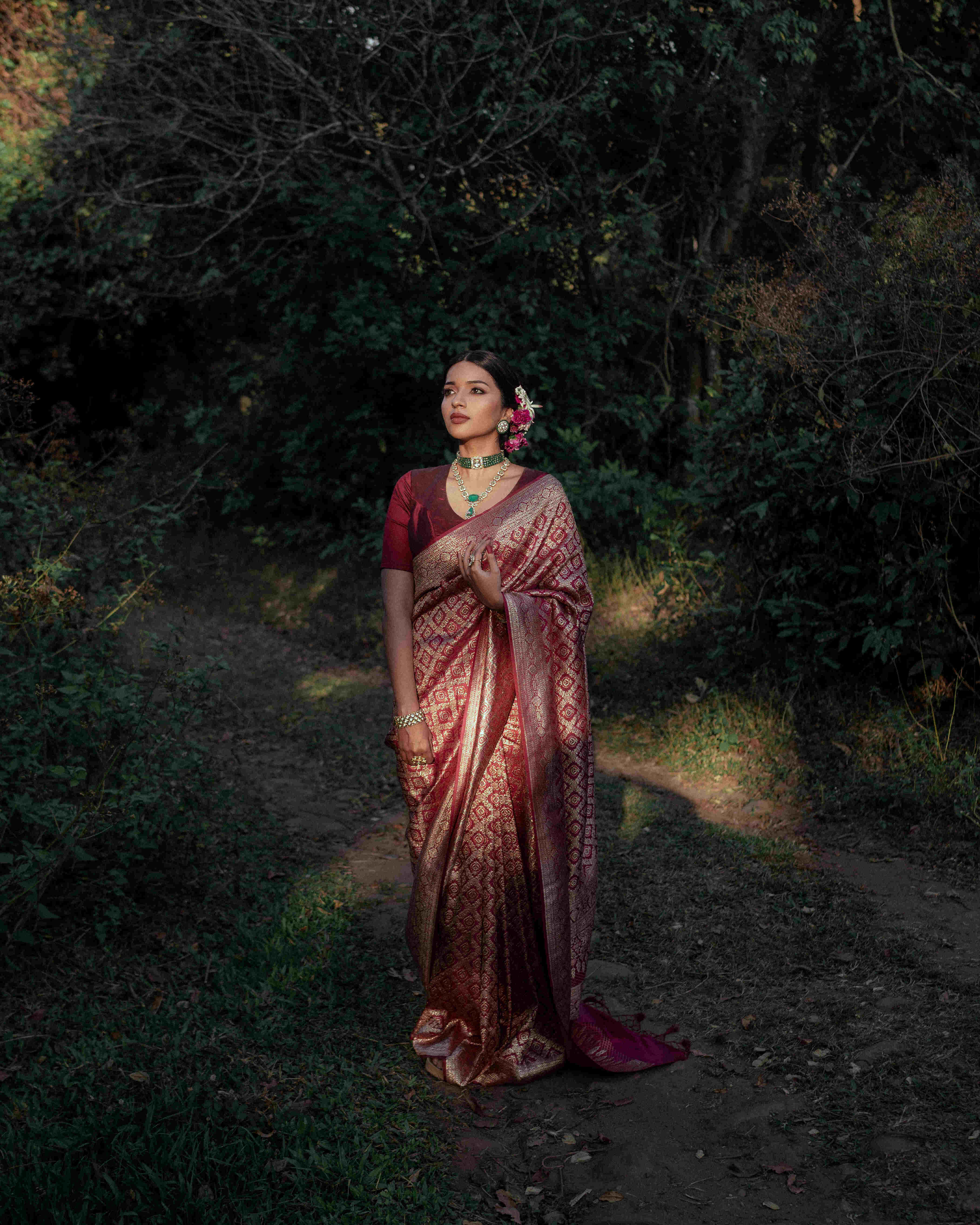BANARASI SEMI KATAN SAREE