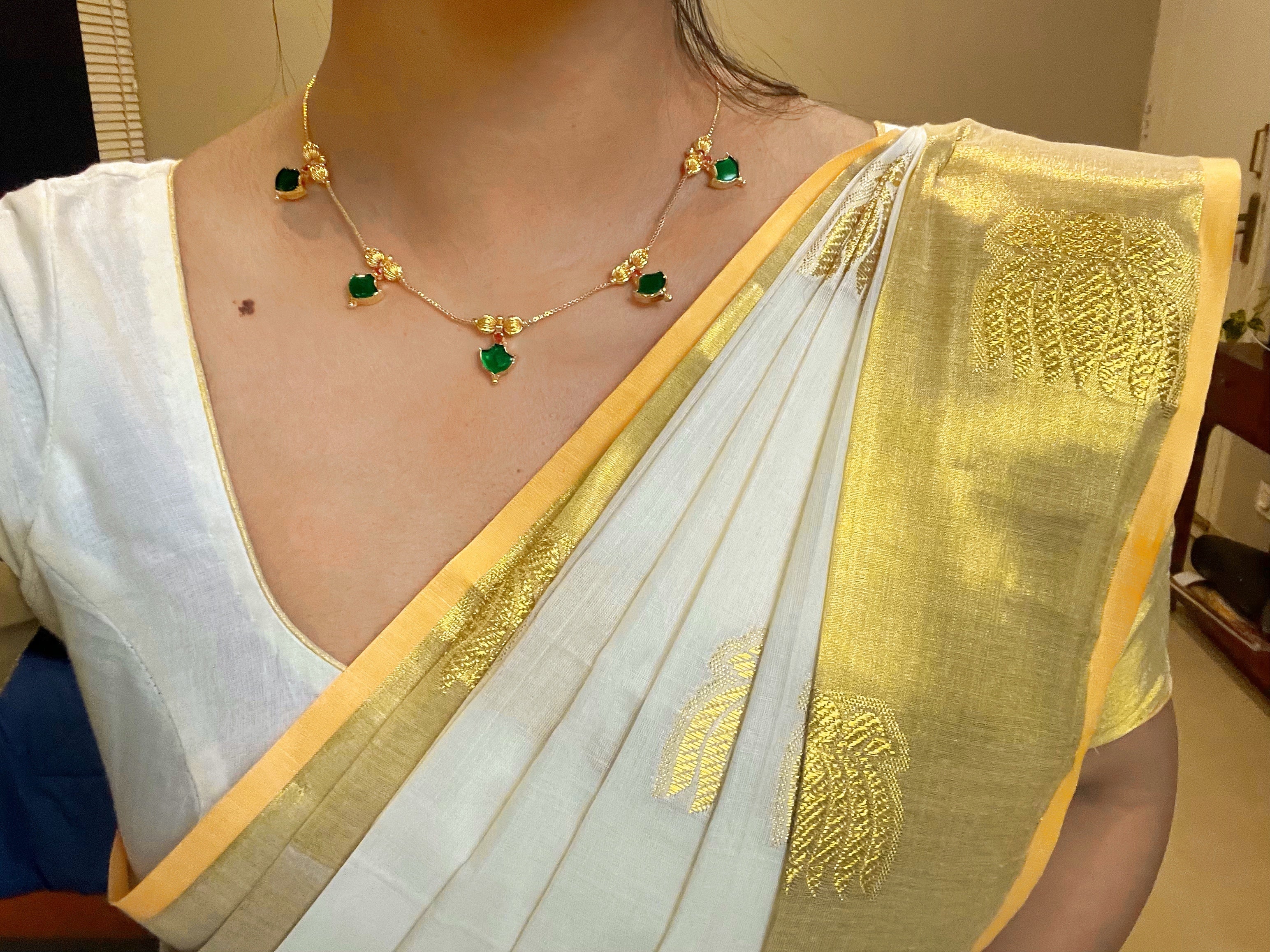 LOTUS WOVEN COTTON SAREE -TBS26LWS