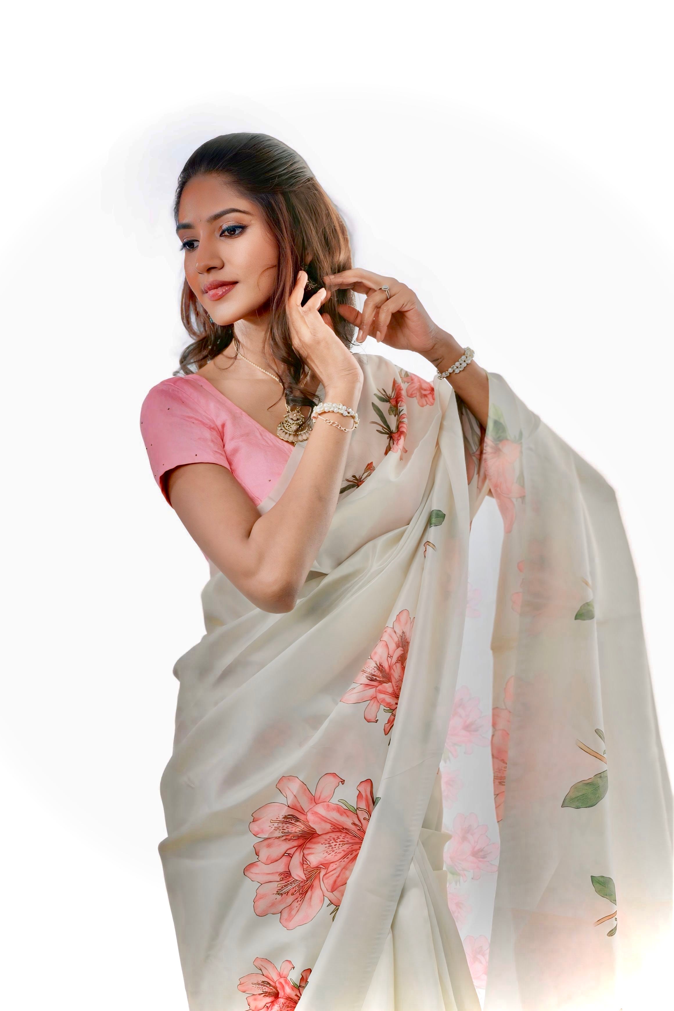 FLORAL TISSUE SILK