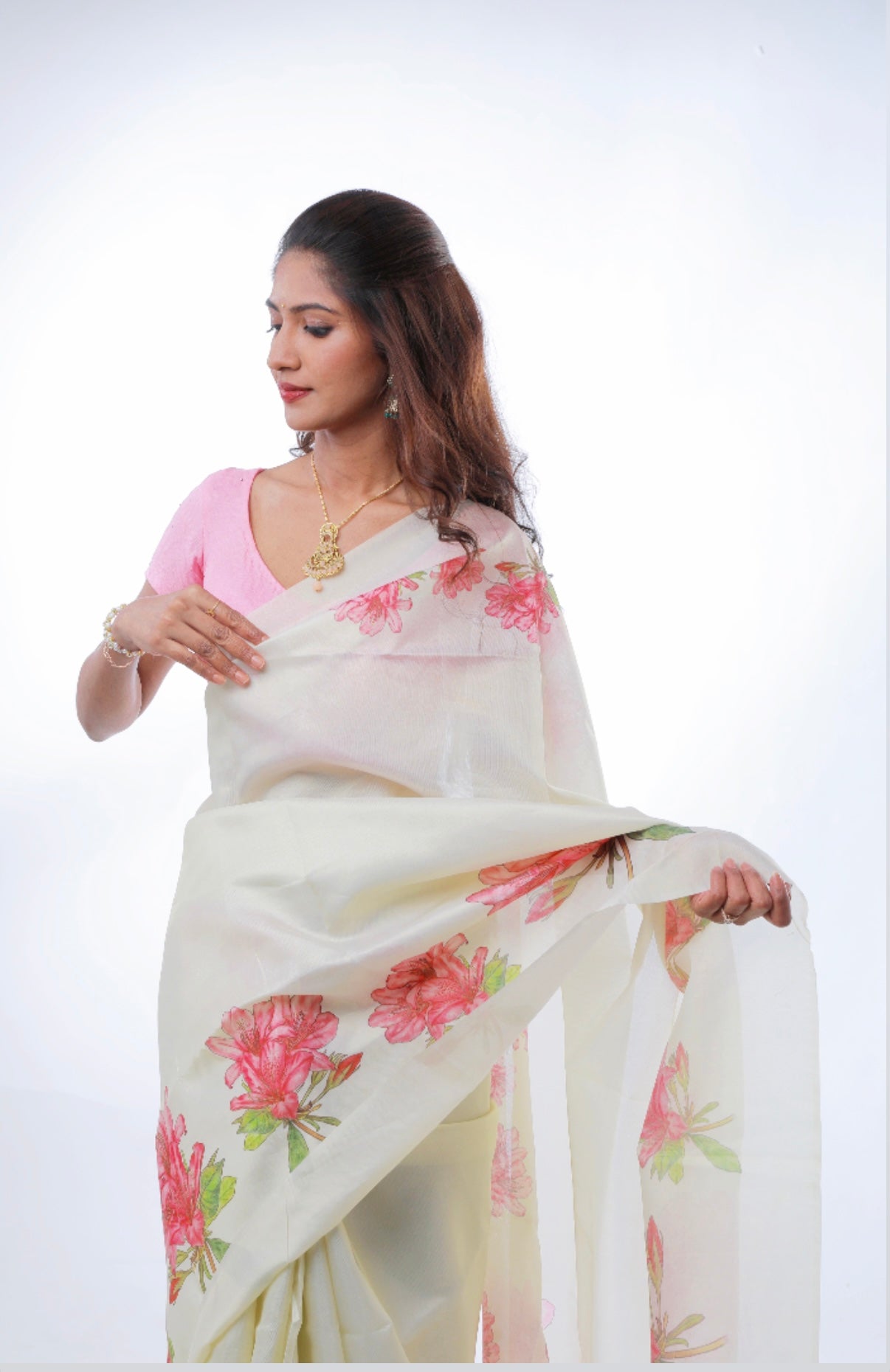 FLORAL TISSUE SILK