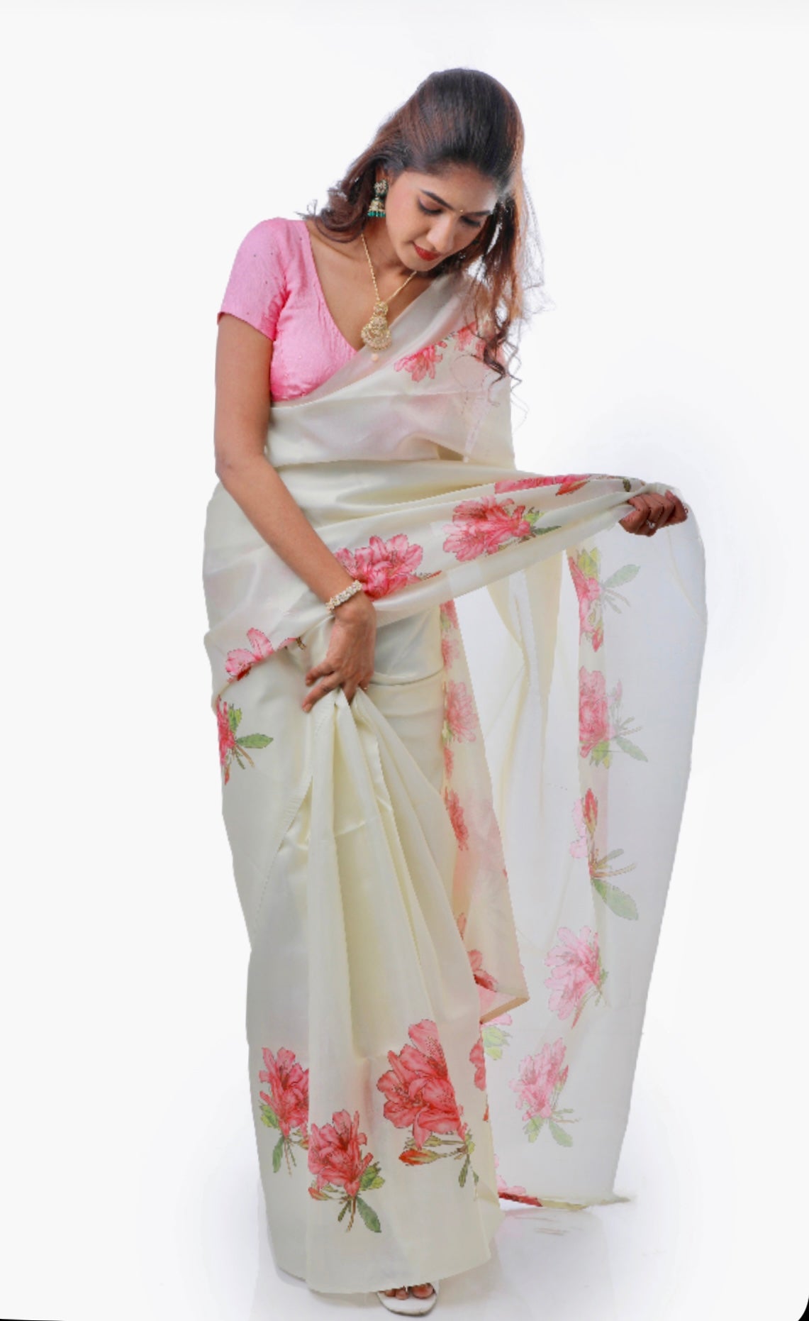 FLORAL TISSUE SILK
