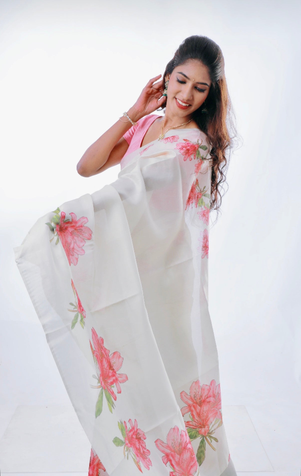 FLORAL TISSUE SILK