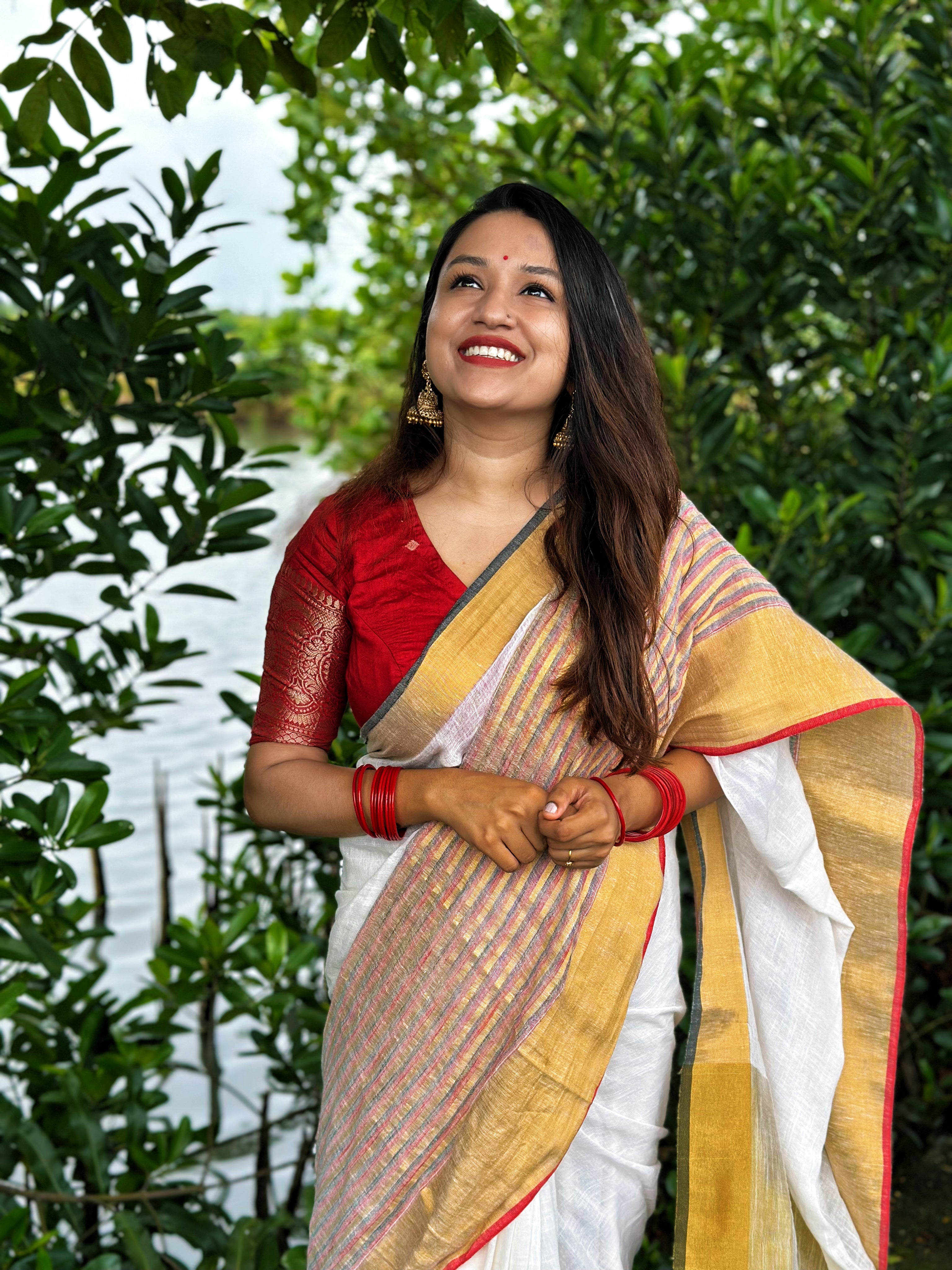 LINEN COTTON SAREE