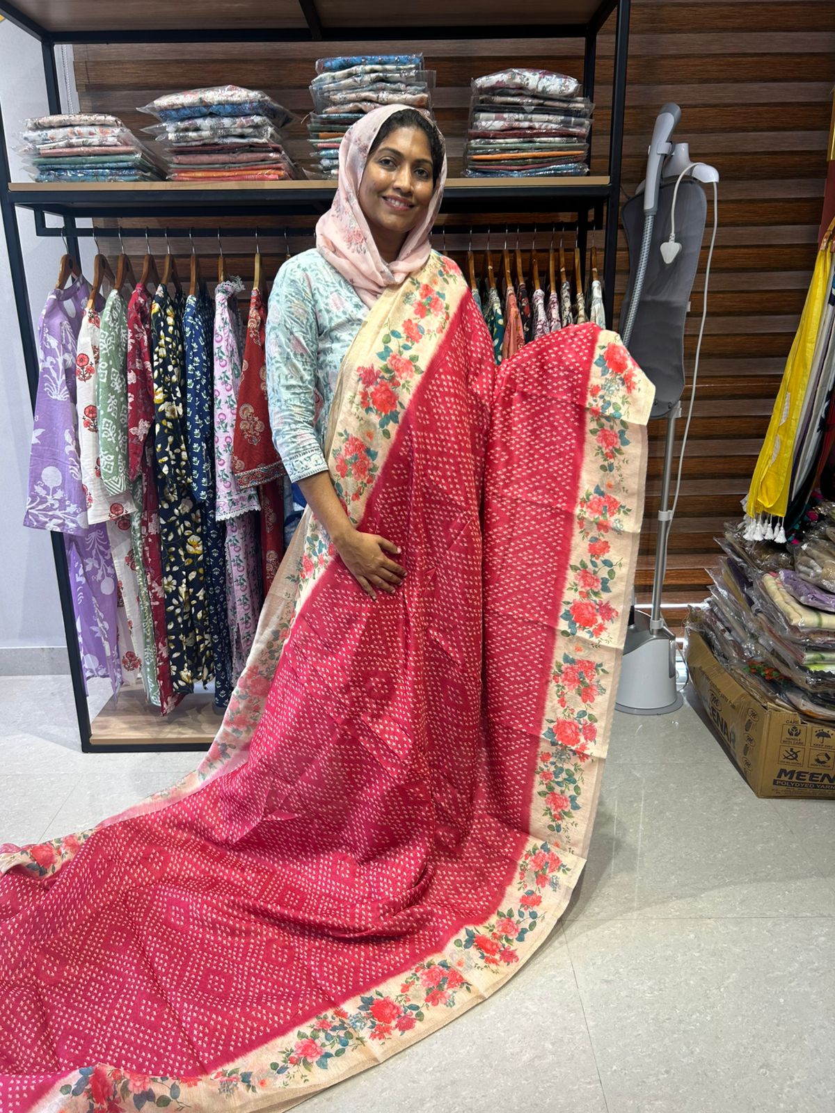 SEMI LINEN SAREE A4
