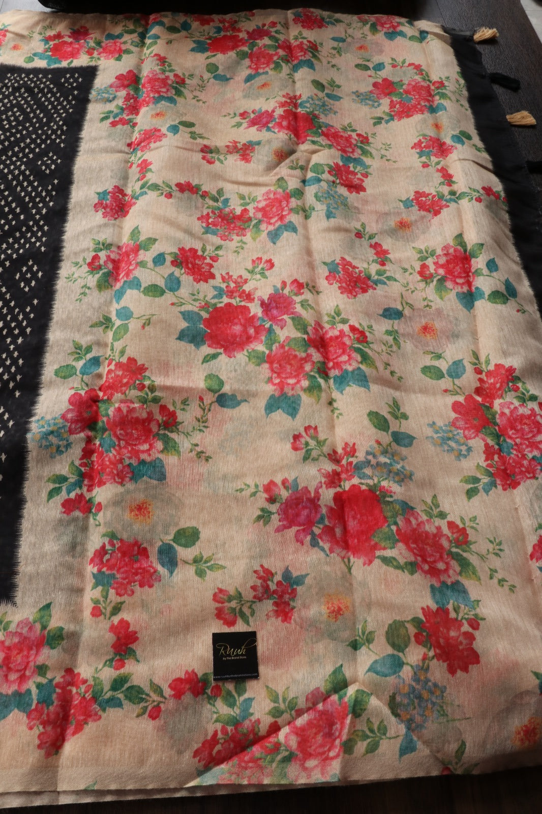 SEMI LINEN SAREE A1