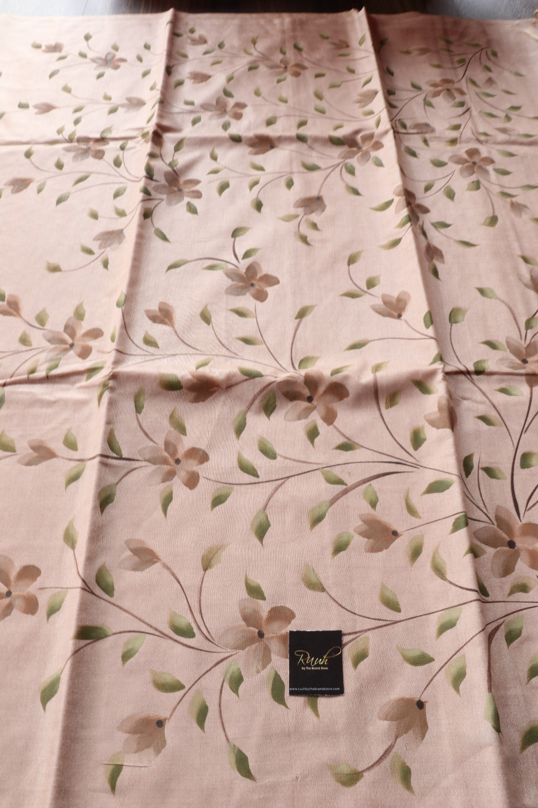 SEMI SILK BRUSHPAINT SAREE 1