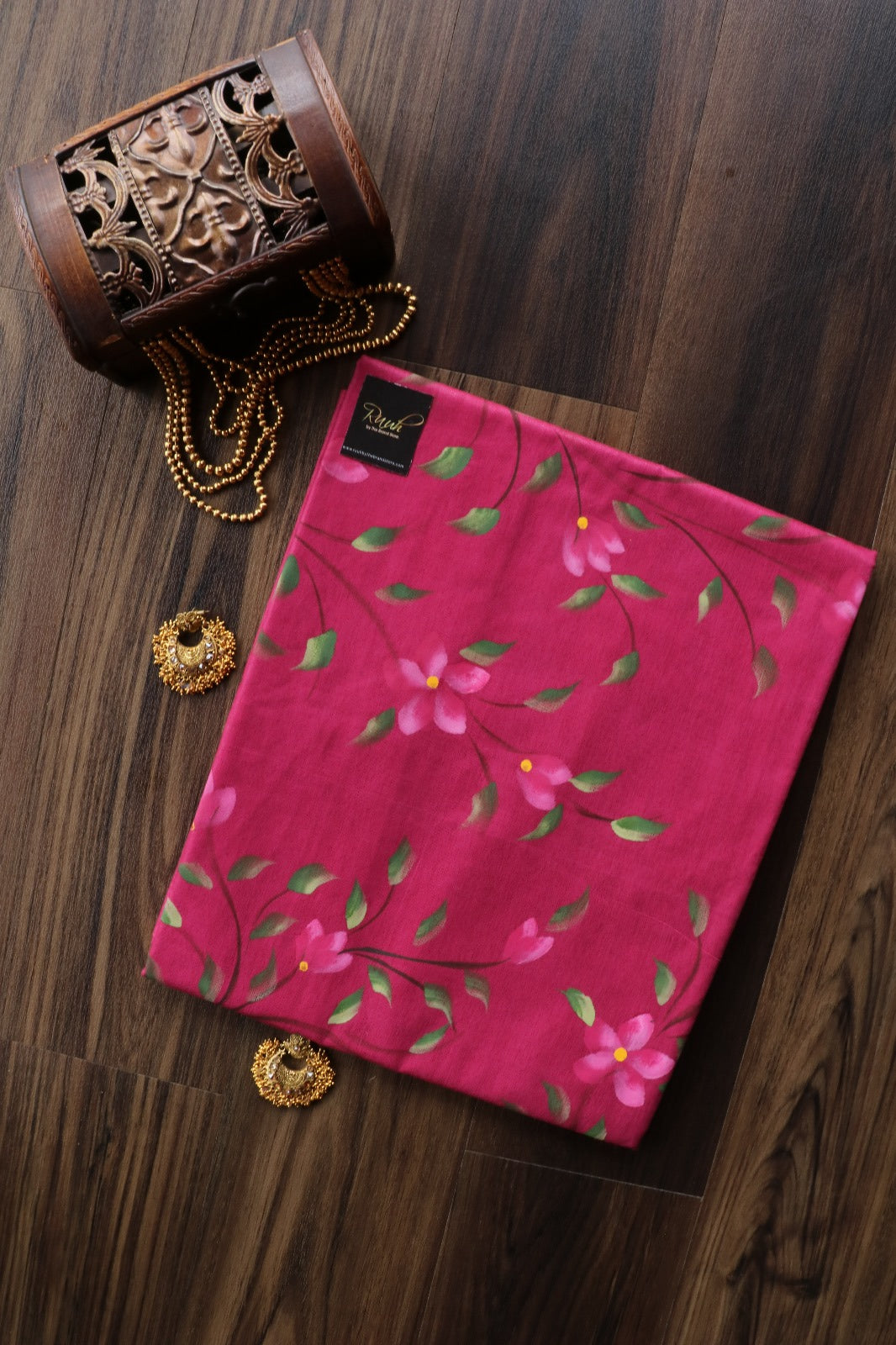 SEMI SILK BRUSHPAINT SAREE 3