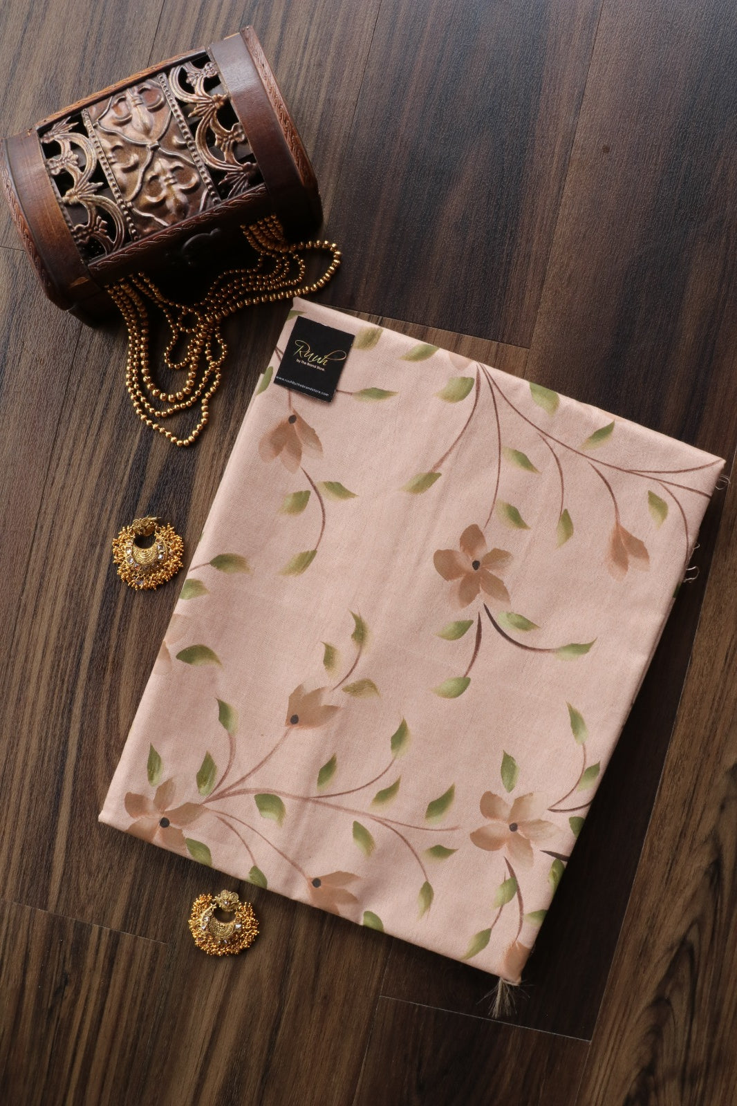 SEMI SILK BRUSHPAINT SAREE 1