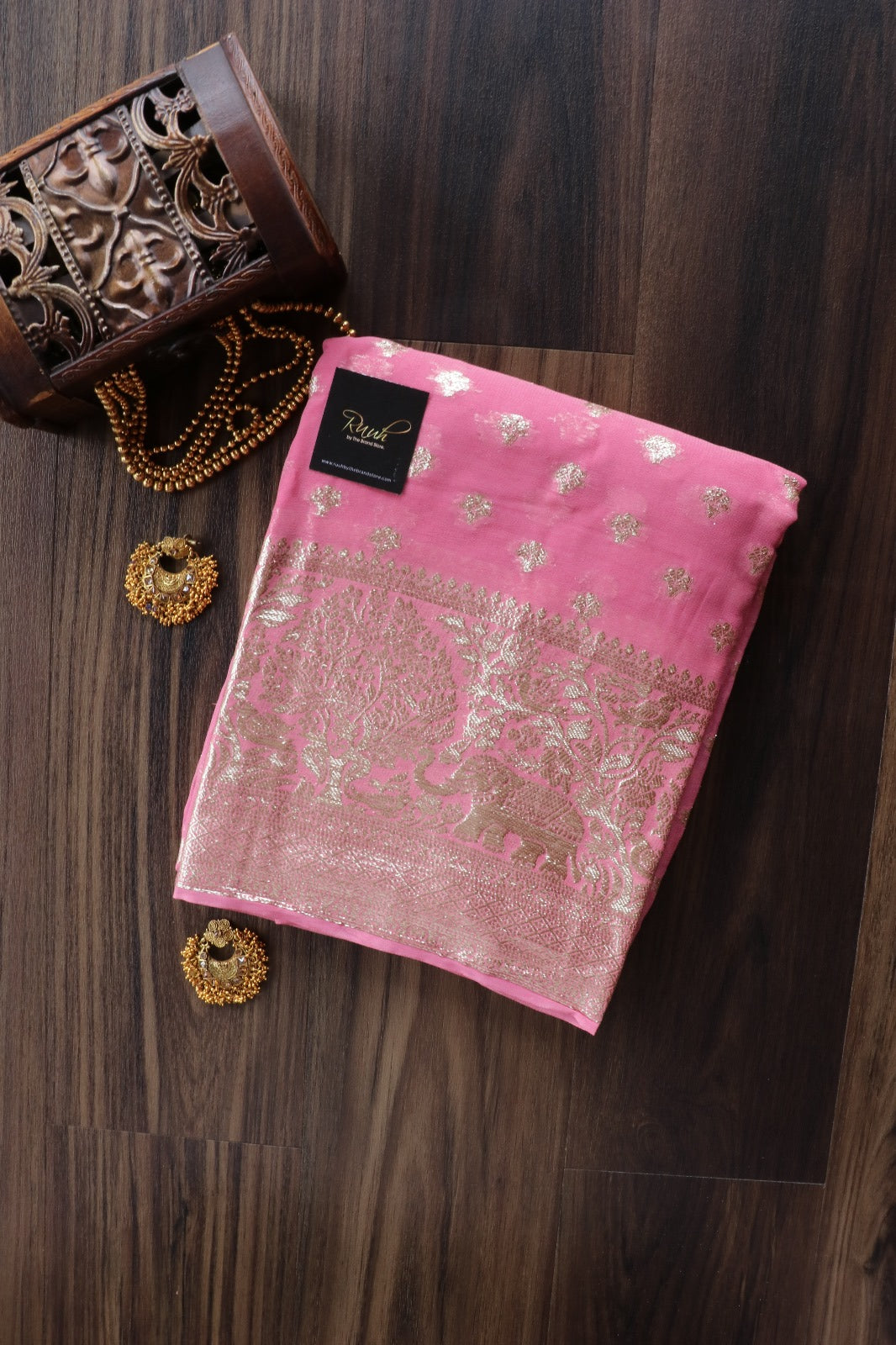 DUSTY PINK VISCOSE GEORGETTE