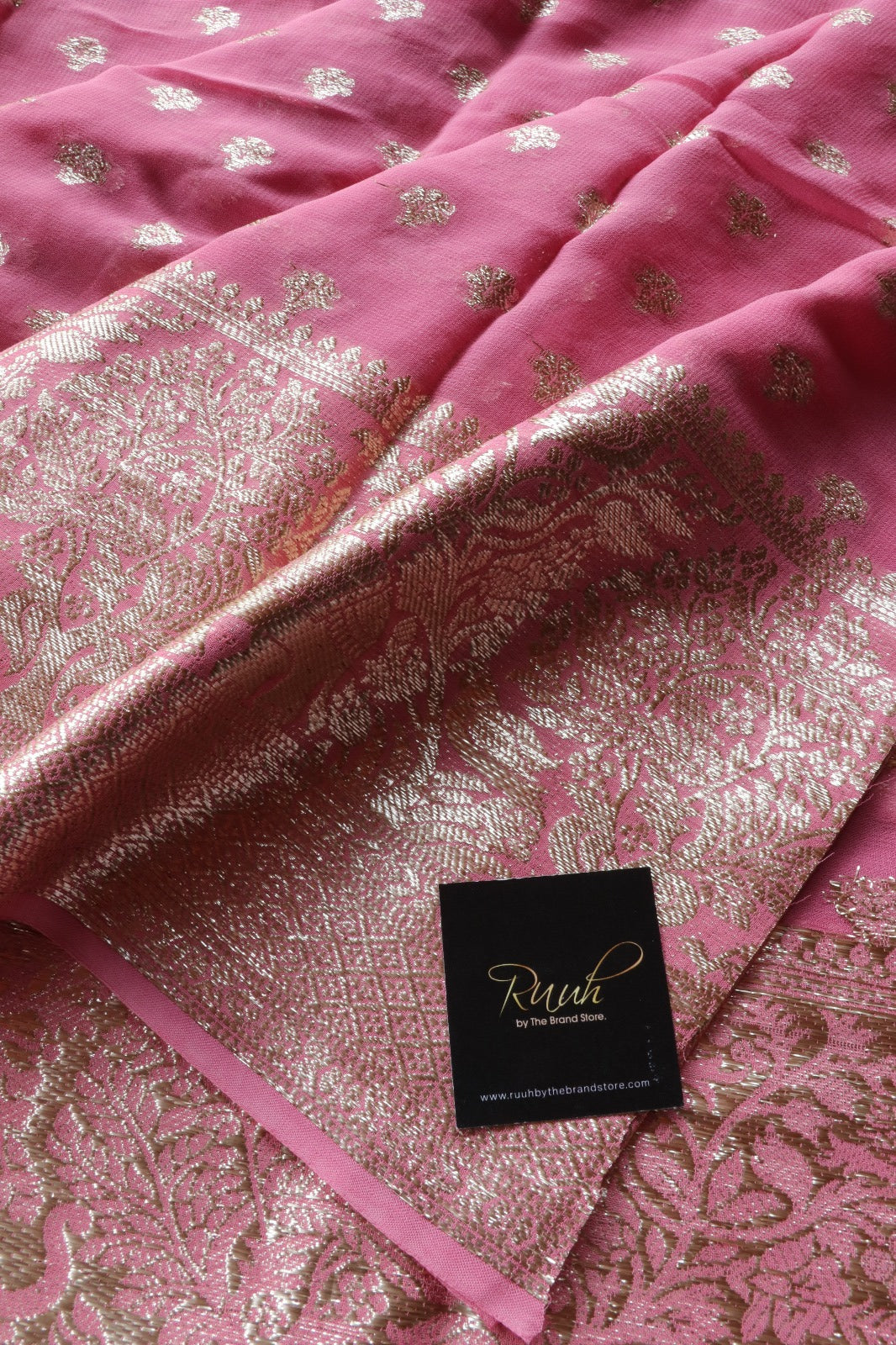 DUSTY PINK VISCOSE GEORGETTE