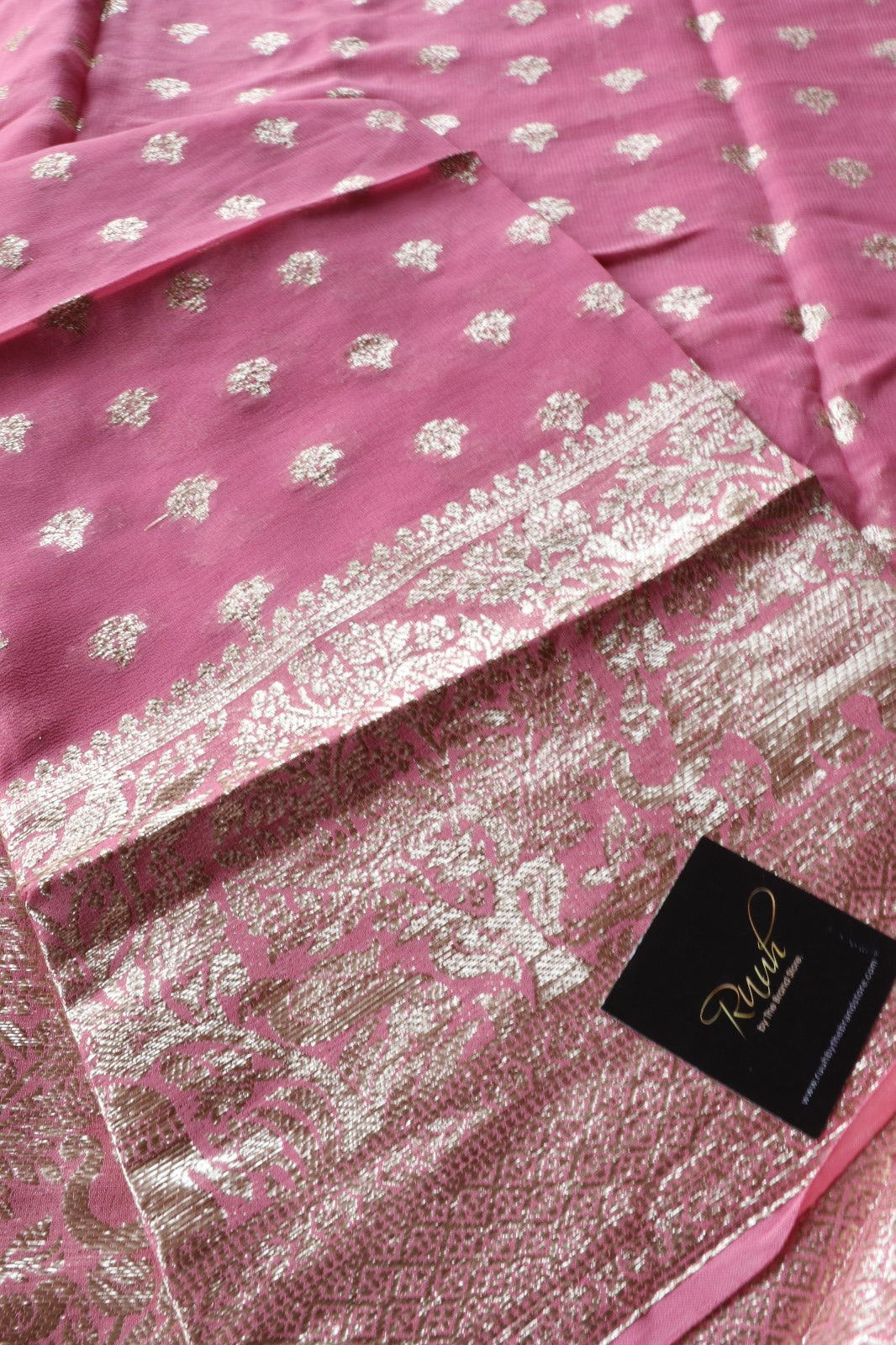DUSTY PINK VISCOSE GEORGETTE