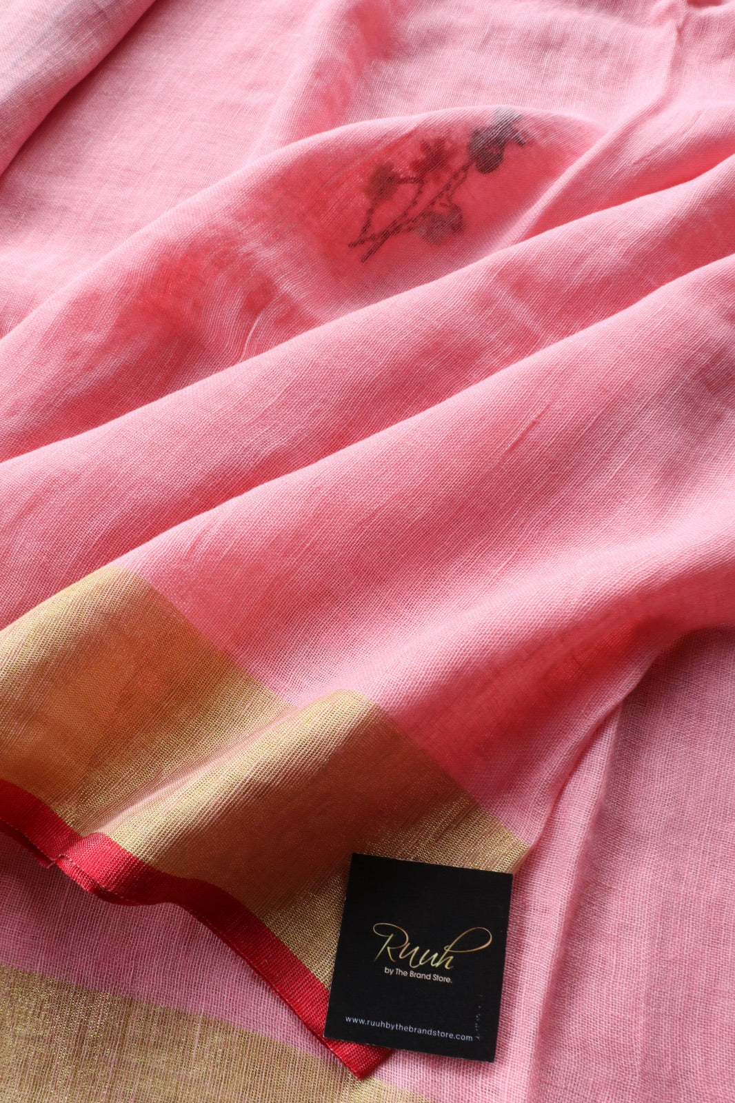 LINEN FRENCHKNOT SAREE 2