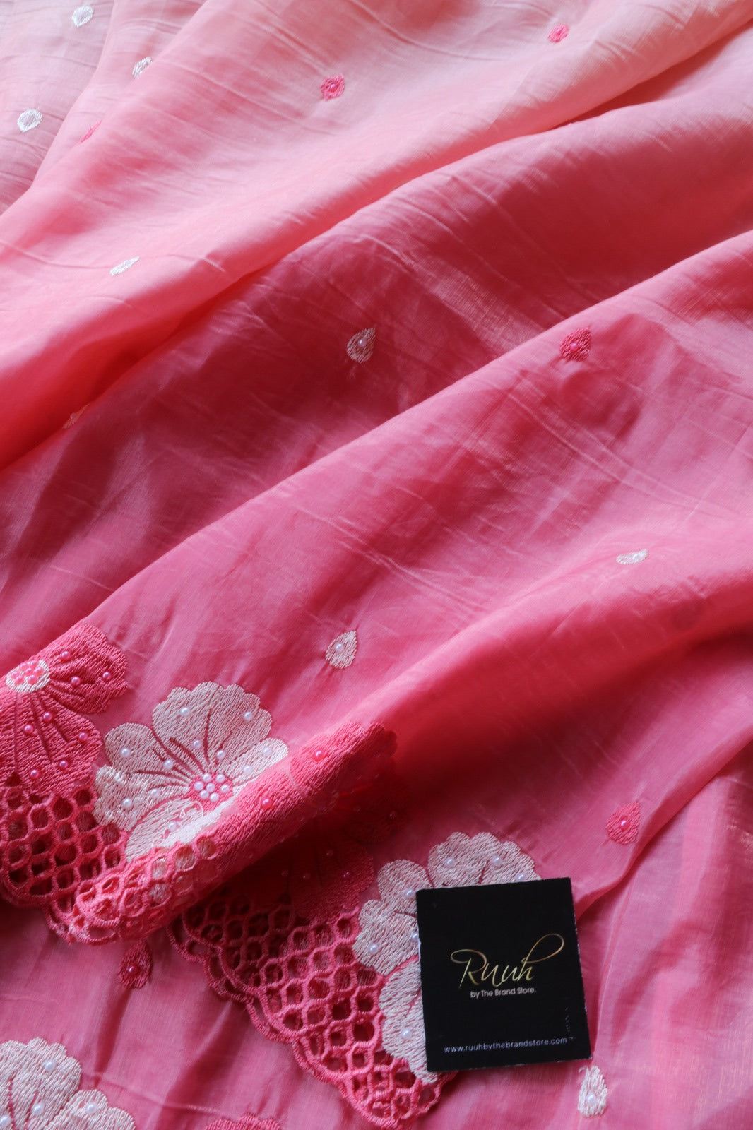 DESIGNER SAREE WITH CUTWORK 1