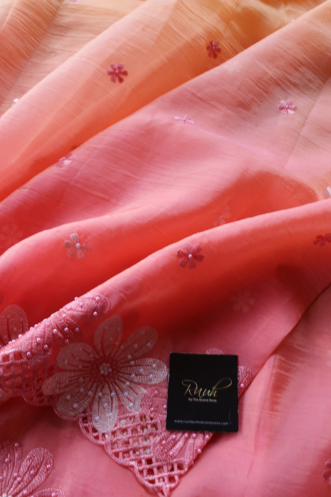 DESIGNER SAREE WITH CUTWORK 3