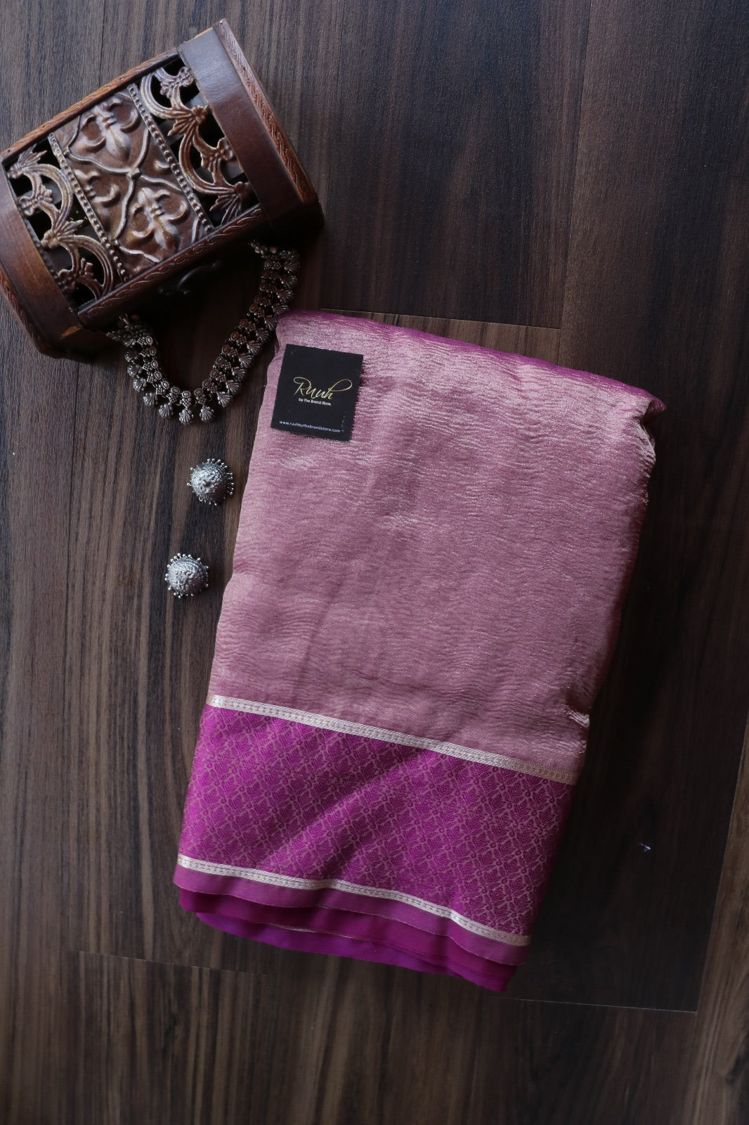 BANARASI CRUSH SAREE PURPLE