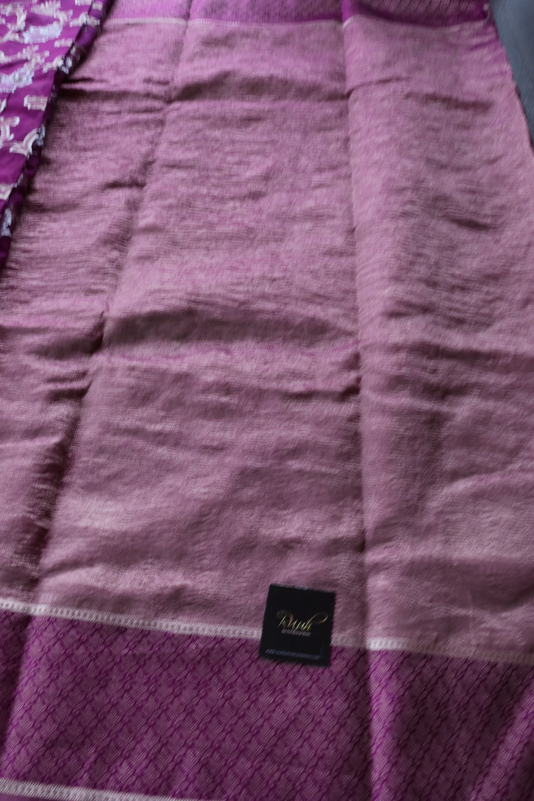 BANARASI CRUSH SAREE PURPLE