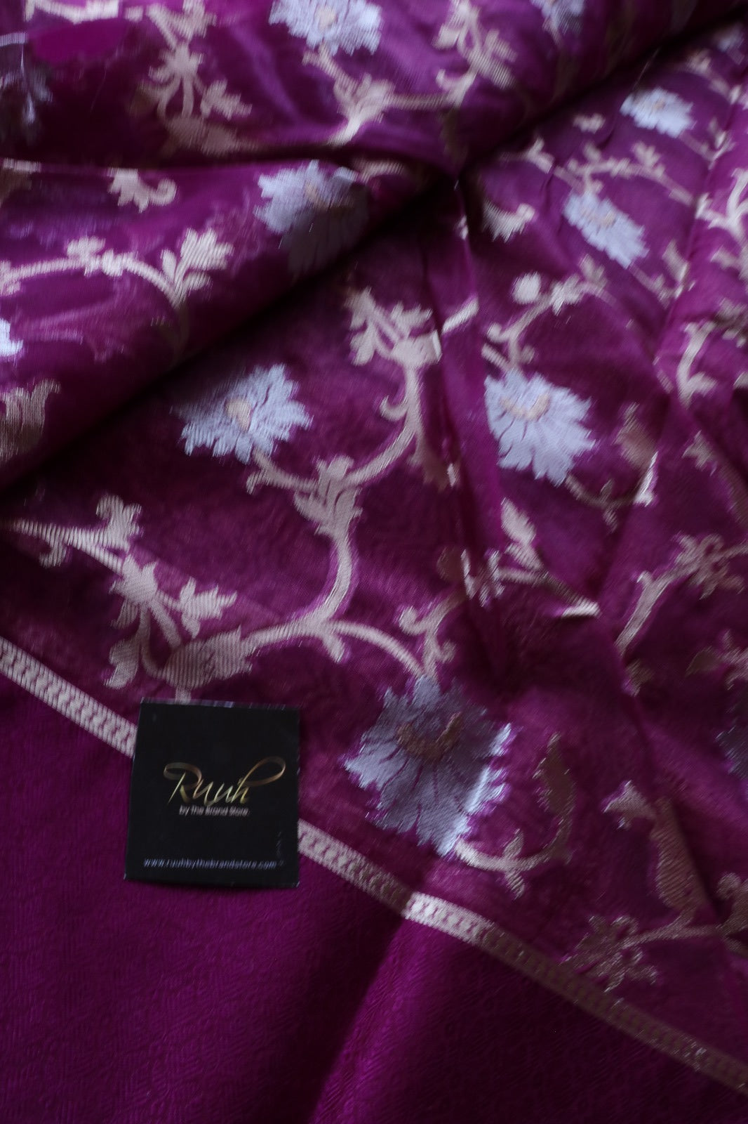 BANARASI CRUSH SAREE PURPLE