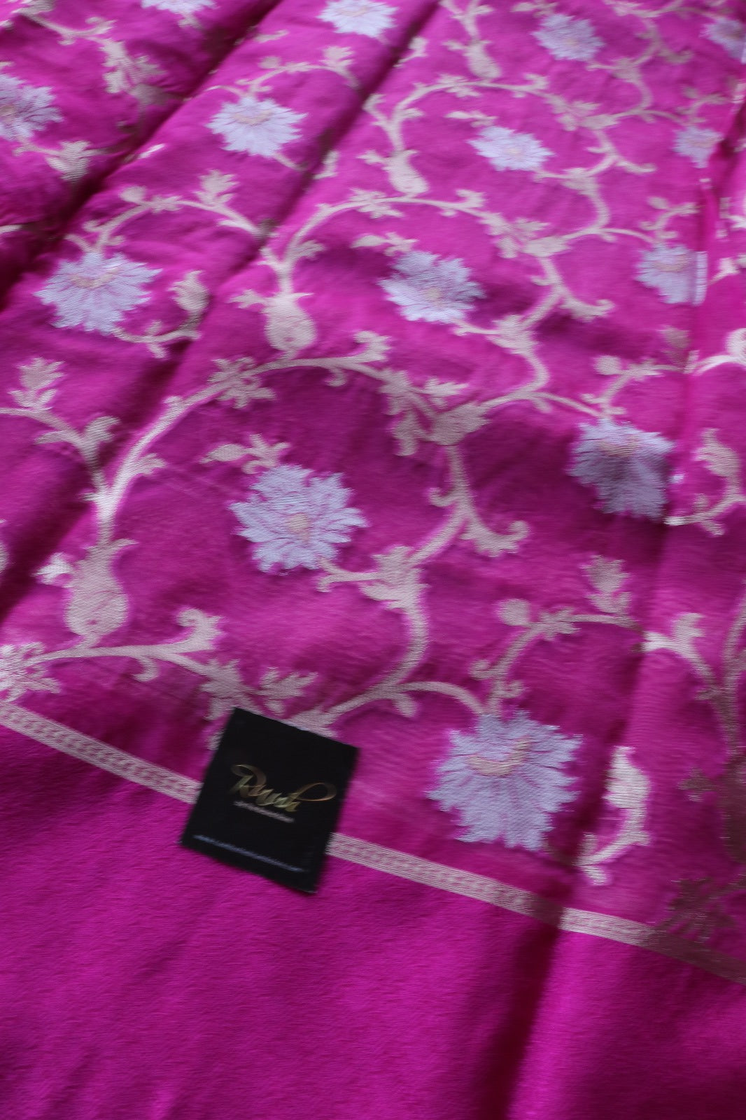 BANARASI CRUSH SAREE PINK