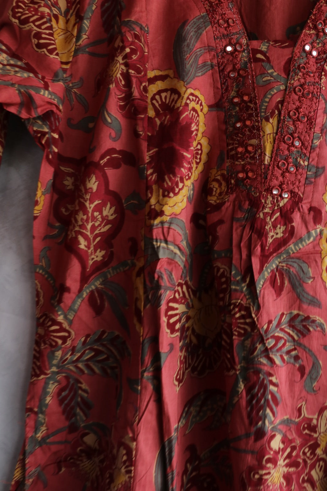 DARK PINK COTTON SALWAR SUIT SET