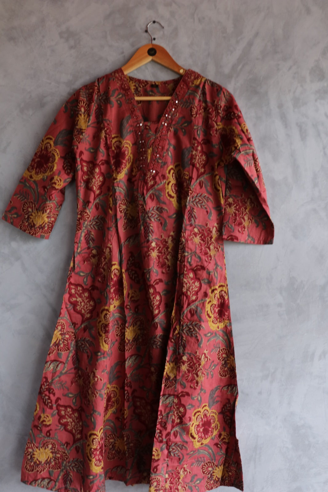 DARK PINK COTTON SALWAR SUIT SET