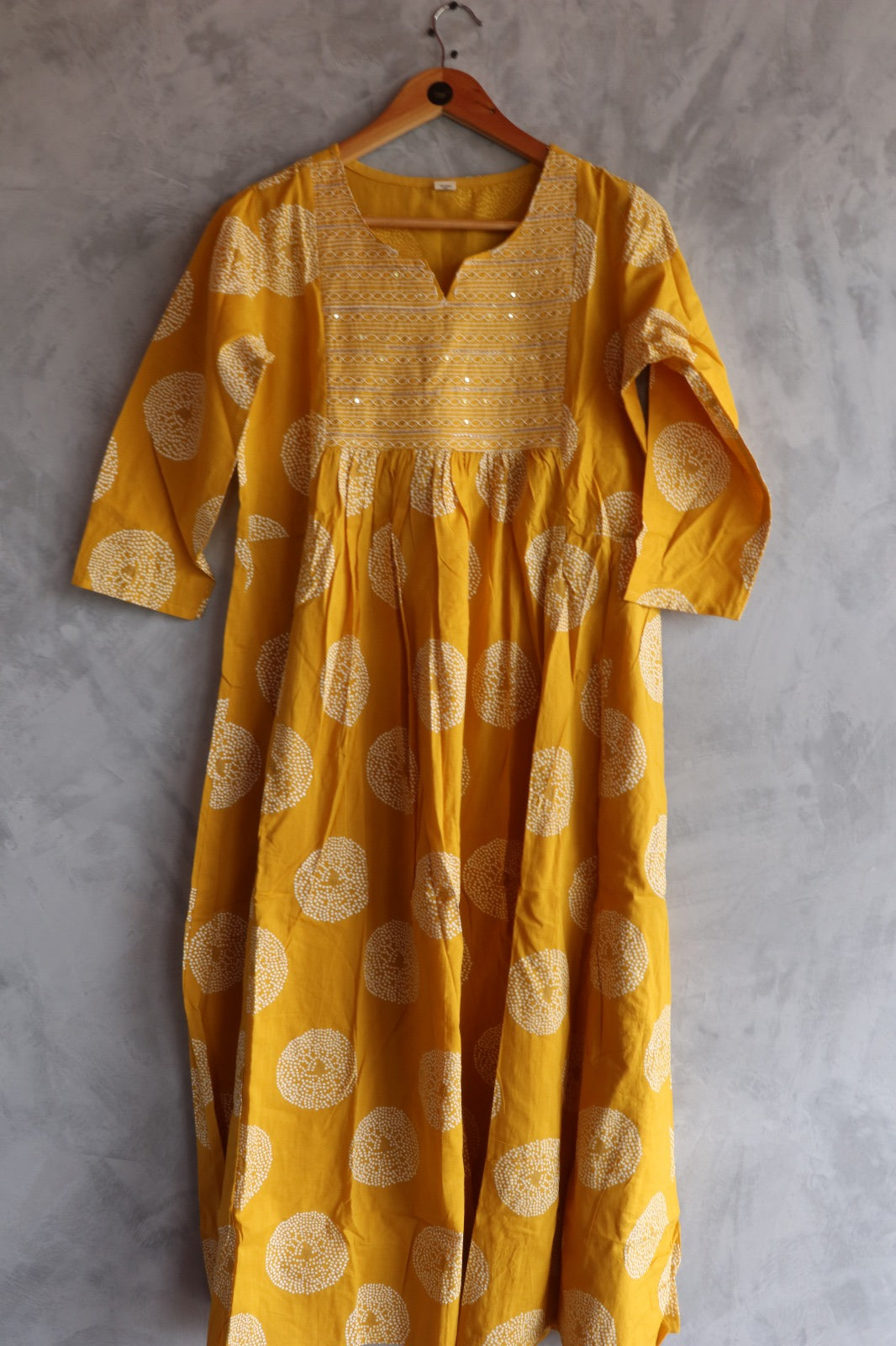 COTTON YELLOW SALWAR SUIT SET