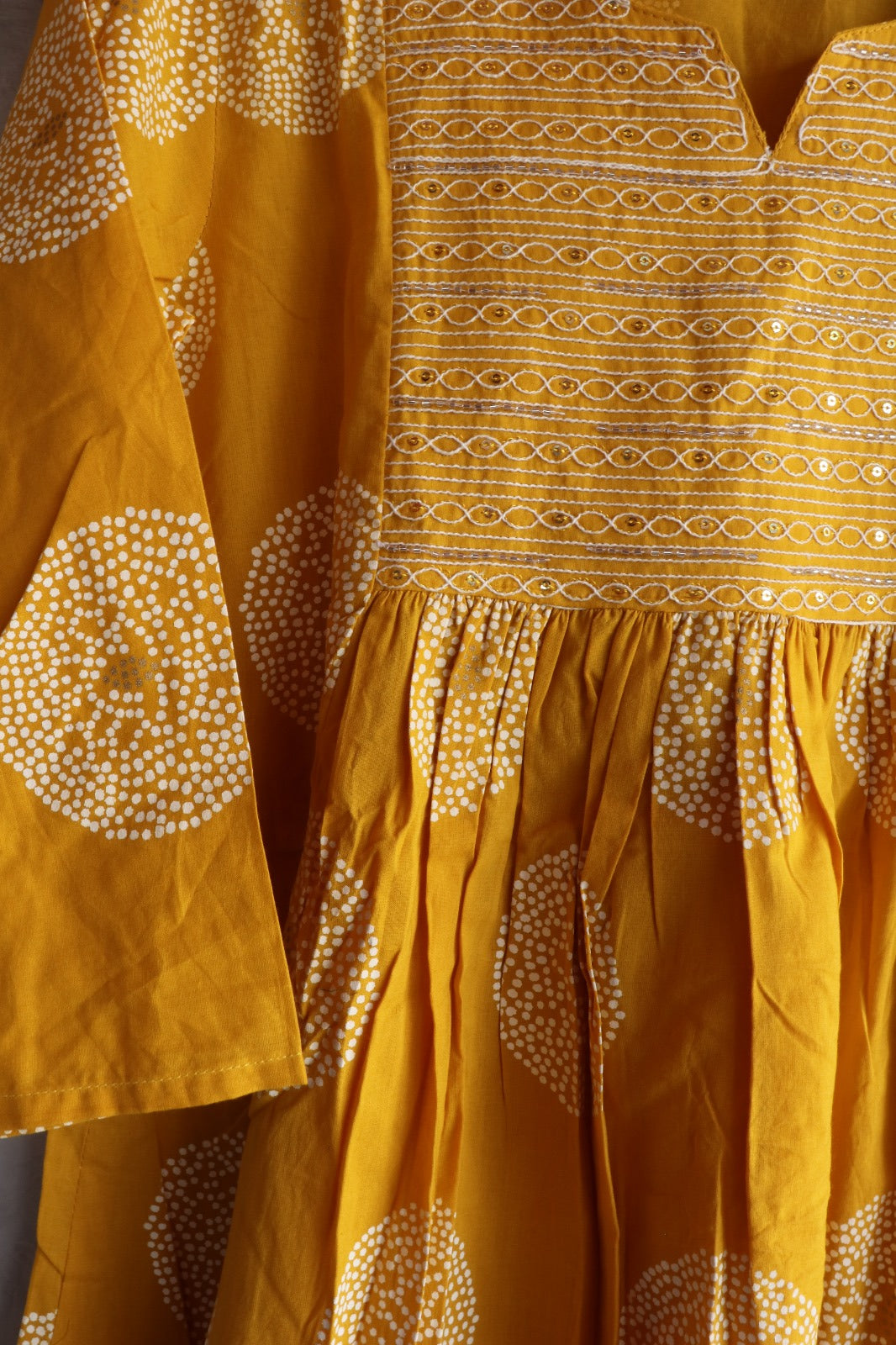 COTTON YELLOW SALWAR SUIT SET