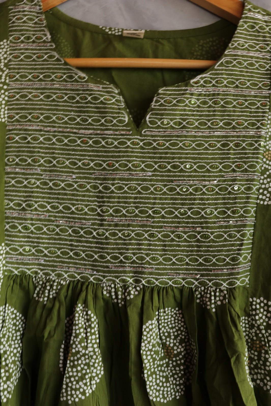 COTTON GREEN SALWAR SUIT SET