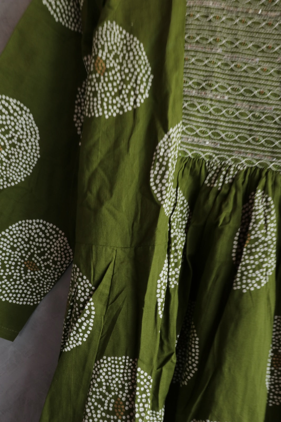 COTTON GREEN SALWAR SUIT SET