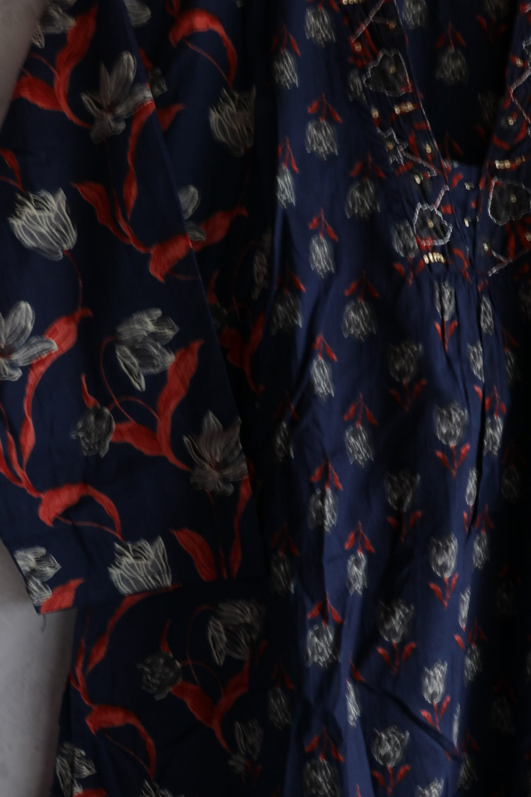 COTTON BLUE SALWAR SUIT SET