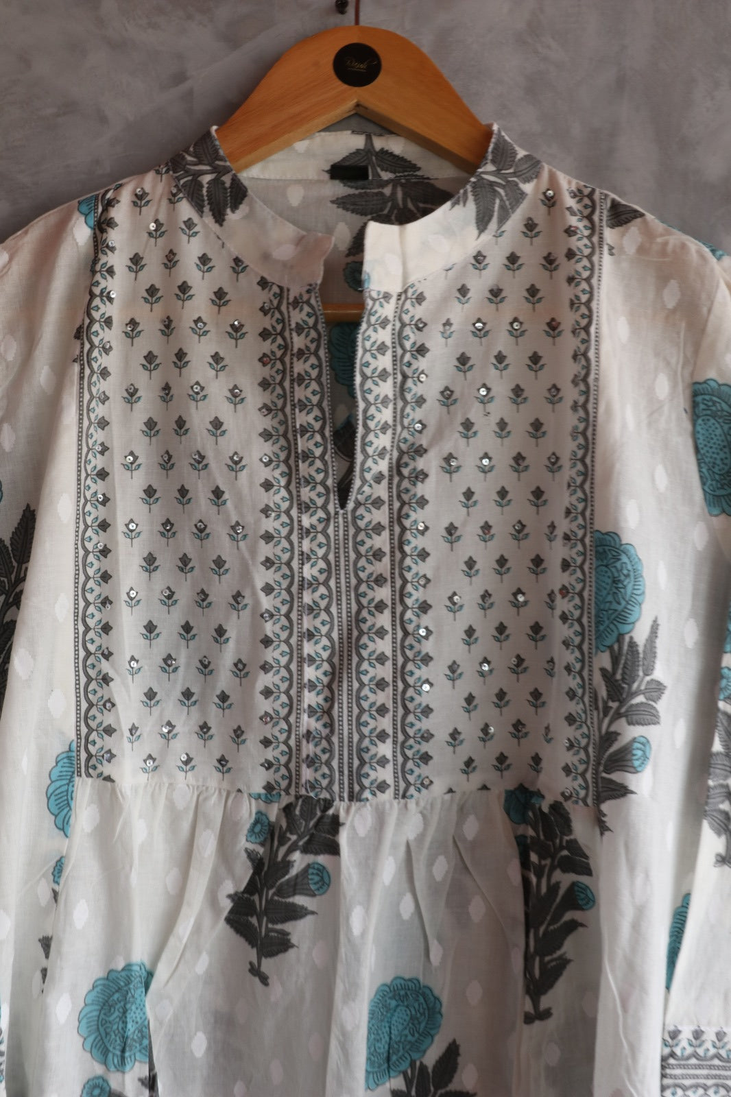 COTTON WHITE SALWAR SUIT SET