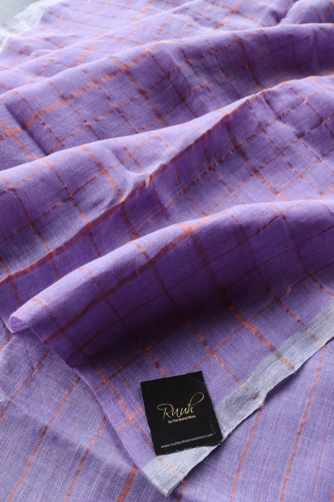 LINEN CHECKS LAVENDER