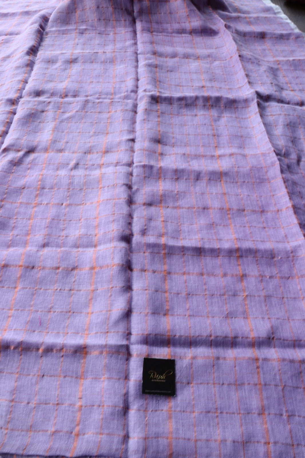 LINEN CHECKS LAVENDER