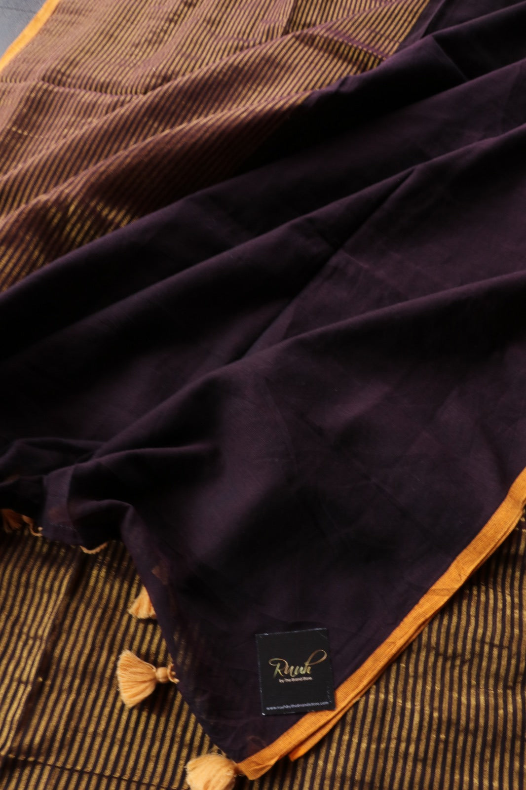 WINE MULMUL DESIGNER SAREE