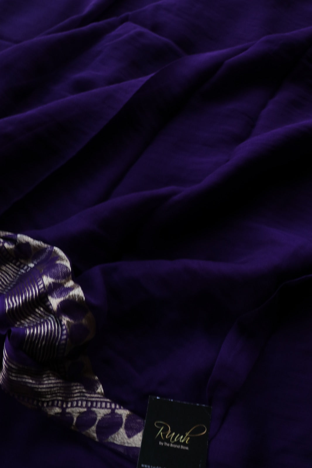 PURPLE VISCOSE GEORGETTE SAREE