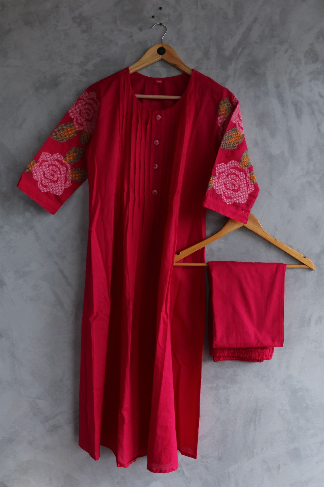 PINK COTTON CO ORD SET
