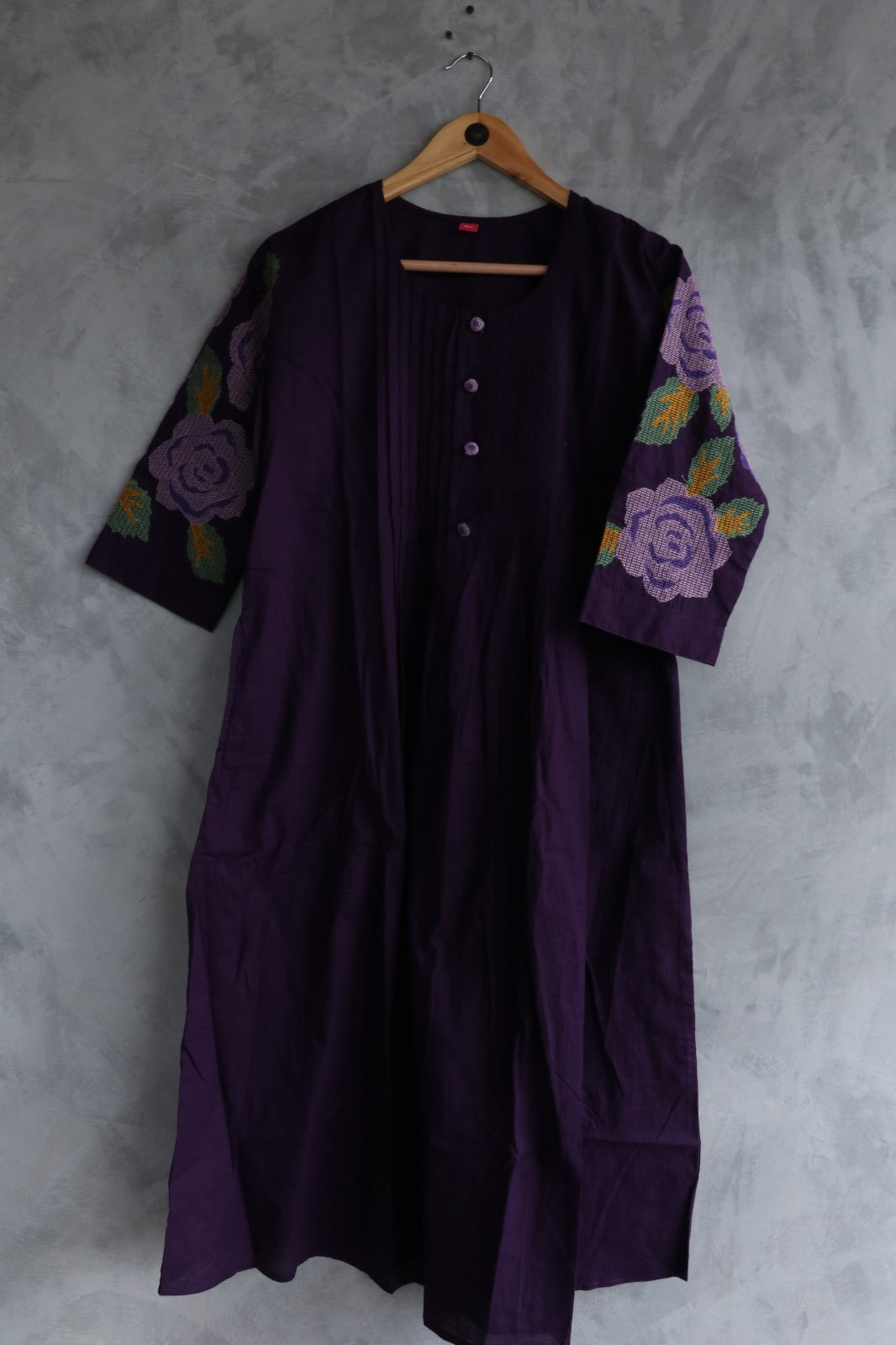 PURPLE COTTON CO ORD SET