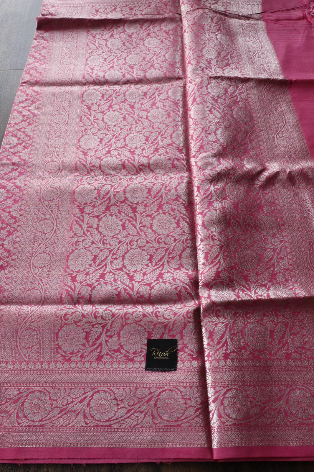 PINK SEMI KATAN SAREE