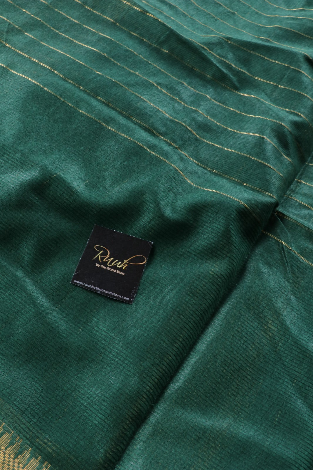 DARK GREEN SEMI SILK CHECKS