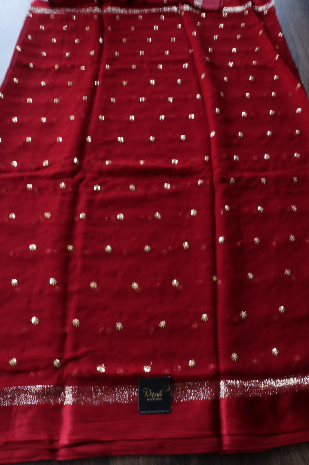 MAROON VISCOSE GEORGETTE SAREE