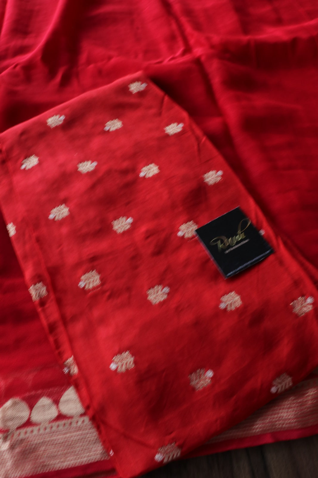 RED VISCOSE GEORGETTE SAREE