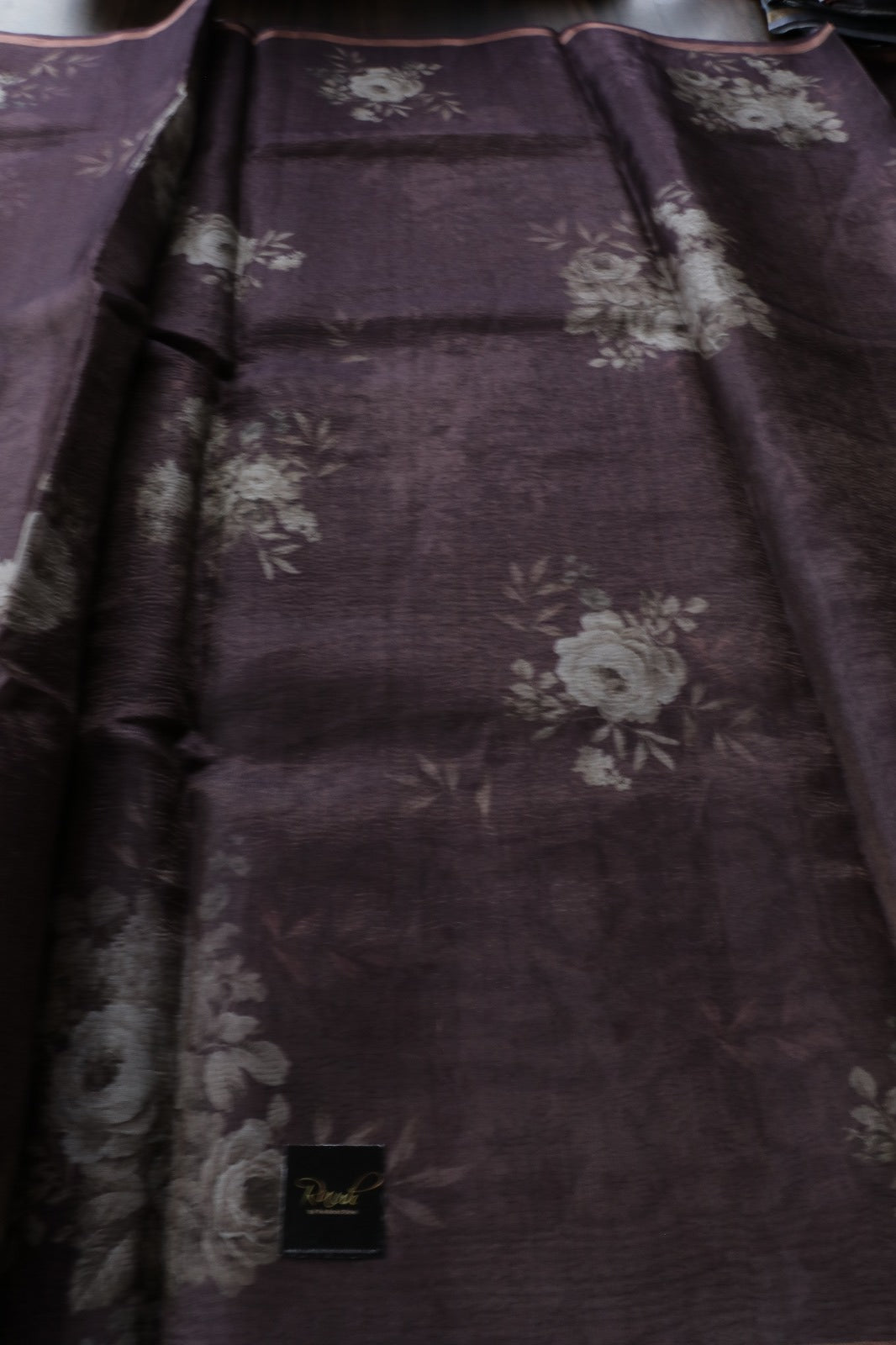 DESIGNER CRUSH DIGITAL PRINTED SAREE 1