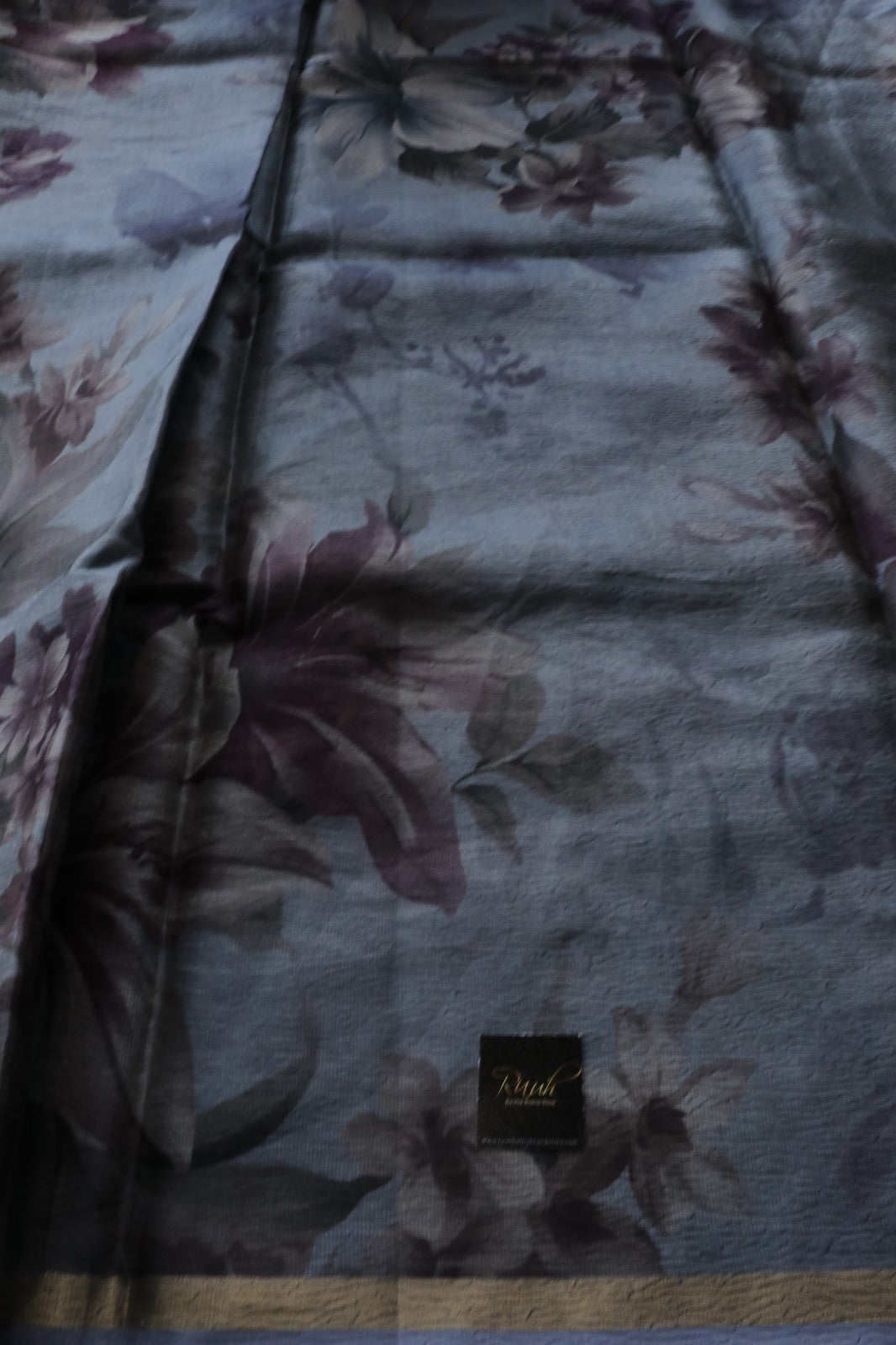 DESIGNER CRUSH DIGITAL PRINTED SAREE 4