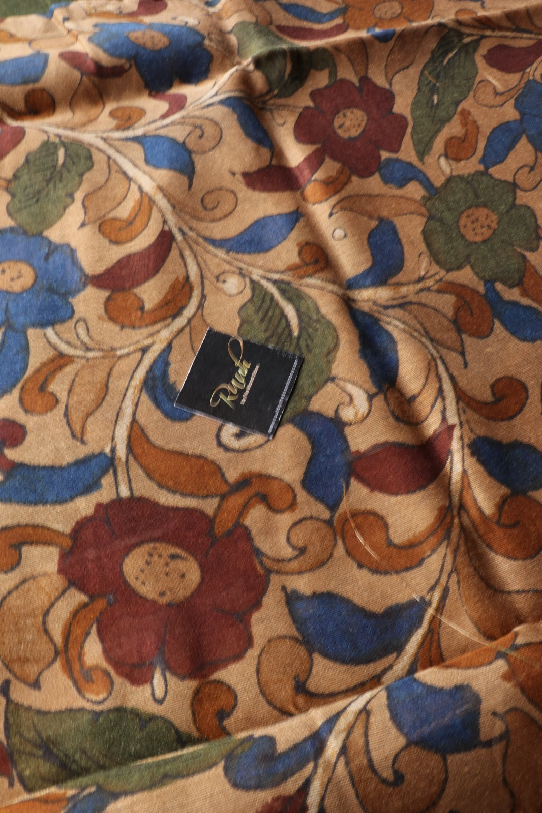 DARK GREEN SEMI LINEN SAREE