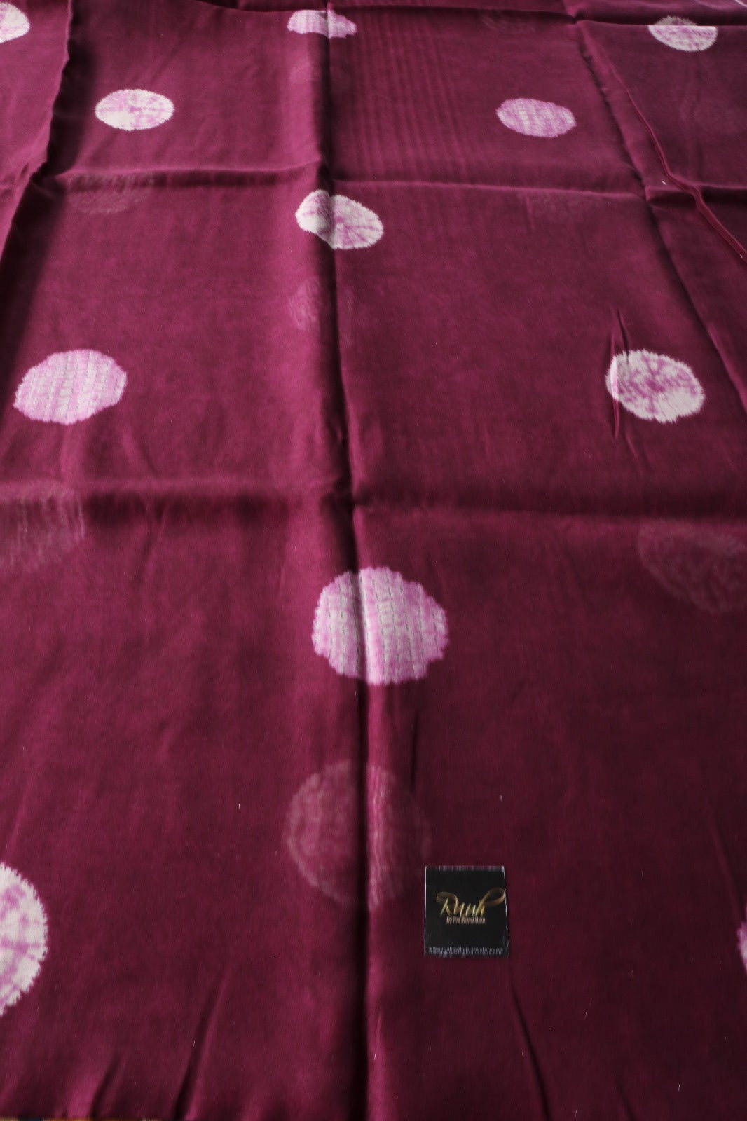 WINE SEMI LINEN SAREE