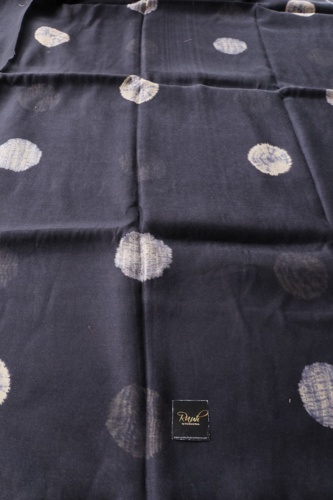 DARK GREY SEMI LINEN SAREE