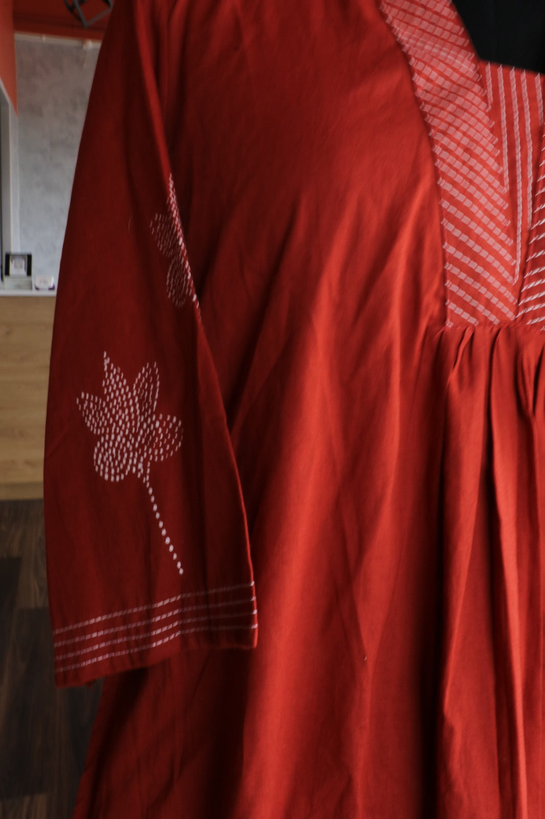 RUST BROWN COTTON CO ORD SET